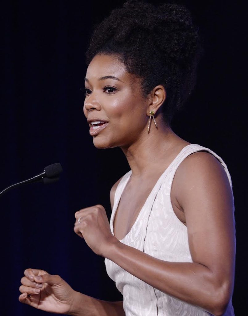 Actress Gabrielle Union speaks during the Healthier America's 2017 summit on Friday, May 12, 2017, at the Renaissance Hotel in Washington, D.C. (Olivier Douliery/Abaca Press/TNS)