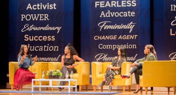 Four influential women discuss the empowerment of women at the Chancellor’s Town Hall.