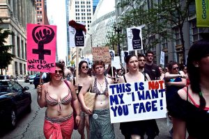 Protestors at 2011 SlutWalk in Chicago.