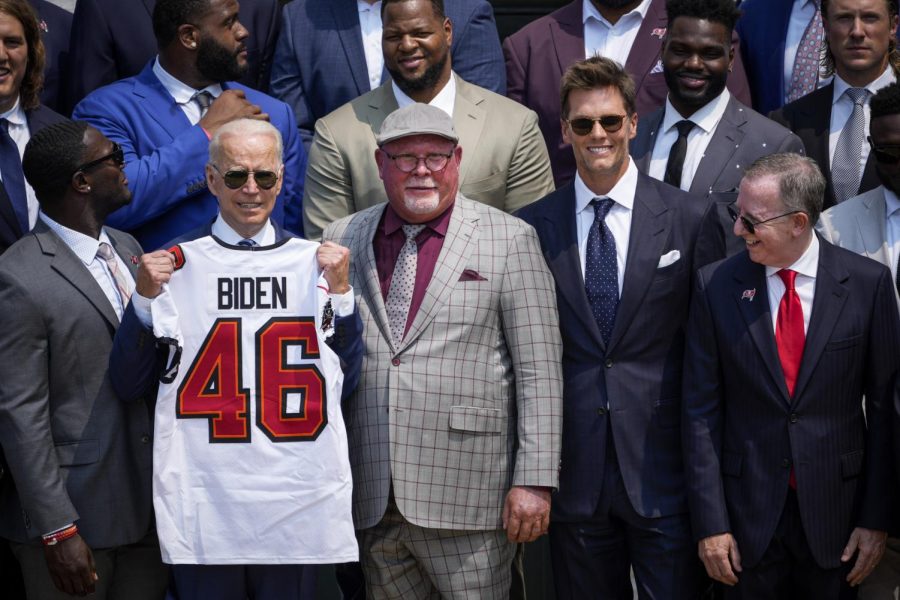 Tom Brady and the Tampa Buccaneers visit The White House for Super Bowl celebration