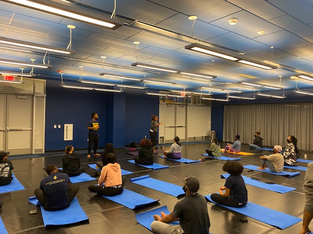 Going with the Flow: Yoga helps alleviate student stress