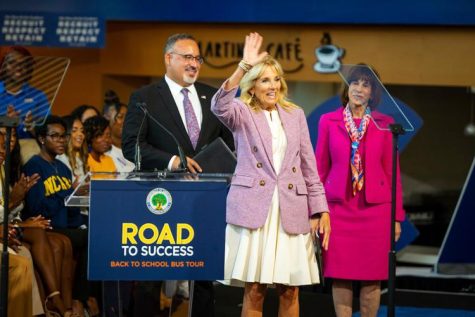 The White House visits Aggieland on their Road to Success Back to School Bus Tour