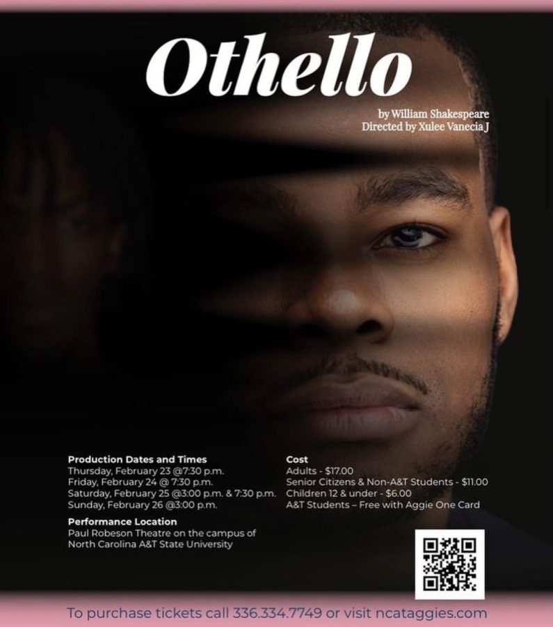 N.C. A&T Theatre will perform Shakespeare’s ‘Othello’ for the first time