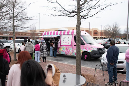 Greensboro residents lined up to buy Sanrio goodies on Saturday.    