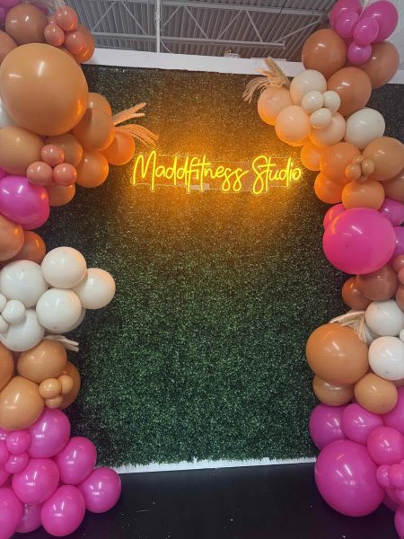 Photo-op inside of Maddfitness Studio 
