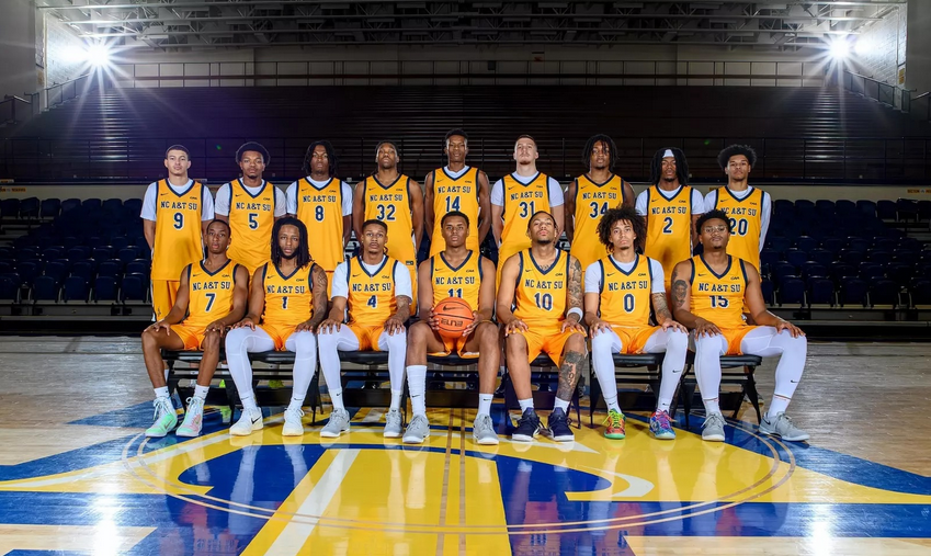 2025-26 N.C A&T Men's Basketball Team